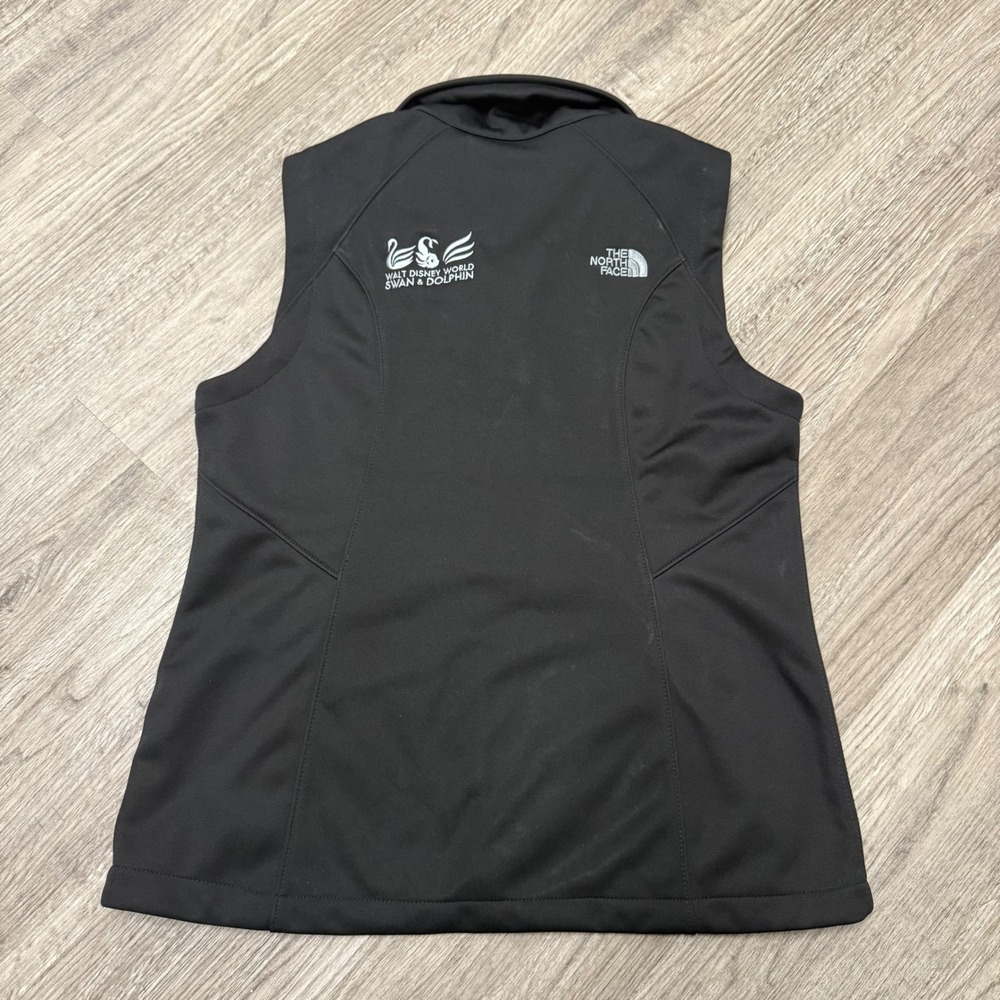 The North Face Disney Swan & Dolphin WindWall Vest Women Medium Black Softshell - Picture 2 of 10